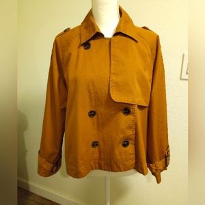 CJLA Cropped Trench, Camel, Sz M